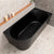 Avalon 63 inch Acrylic Freestanding Right Corner Bathtub, Matte Black