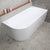 Avalon 67 inch Acrylic Freestanding Right Corner Bathtub, Gloss White