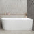 Avalon 67 inch Acrylic Freestanding Right Corner Bathtub, Gloss White