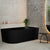Avalon 67 inch Acrylic Freestanding Right Corner Bathtub, Matte Black