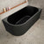 Avalon 67 inch Acrylic Freestanding Right Corner Bathtub, Matte Black