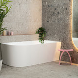 Avalon 67 inch Acrylic Freestanding Right Corner Bathtub, Matte White