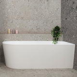 Avalon 67 inch Acrylic Freestanding Right Corner Bathtub, Matte White