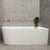Avalon 67 inch Acrylic Freestanding Right Corner Bathtub, Matte White
