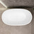 Byron Egg 47 inch Acrylic Freestanding Oval Bathtub, Gloss White