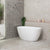 Byron Egg 51 inch Acrylic Freestanding Oval Bathtub, Gloss White
