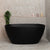 Byron Egg 51 inch Acrylic Freestanding Oval Bathtub, Matte Black