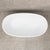 Byron Egg 51 inch Acrylic Freestanding Oval Bathtub, Matte White