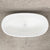 Byron Egg 55 inch Acrylic Freestanding Oval Bathtub, Gloss White