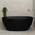 Byron Egg 55 inch Acrylic Freestanding Oval Bathtub, Matte Black