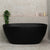 Byron Egg 55 inch Acrylic Freestanding Oval Bathtub, Matte Black
