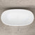 Byron Egg 55 inch Acrylic Freestanding Oval Bathtub, Matte White