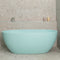 Byron Egg 59 inch Acrylic Freestanding Oval Bathtub, Matte Duck Egg Blue - SPECIAL EDITION