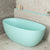 Byron Egg 59 inch Acrylic Freestanding Oval Bathtub, Matte Duck Egg Blue - SPECIAL EDITION
