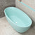 Byron Egg 59 inch Acrylic Freestanding Oval Bathtub, Matte Duck Egg Blue - SPECIAL EDITION