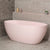 Byron Egg 59 inch Acrylic Freestanding Oval Bathtub, Matte Light Pink - SPECIAL EDITION