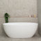 Byron Egg 59 inch Acrylic Freestanding Oval Bathtub, Matte White