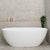 Byron Egg 63 inch Acrylic Freestanding Oval Bathtub, Gloss White