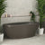 Byron Egg 63 inch Acrylic Freestanding Oval Bathtub, Matte Charcoal Grey