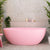 Byron Egg 63 inch Acrylic Freestanding Oval Bathtub, Matte Pink - SPECIAL EDITION