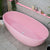 Byron Egg 63 inch Acrylic Freestanding Oval Bathtub, Matte Pink - SPECIAL EDITION