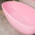 Byron Egg 63 inch Acrylic Freestanding Oval Bathtub, Matte Pink - SPECIAL EDITION