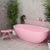 Byron Egg 63 inch Acrylic Freestanding Oval Bathtub, Matte Pink - SPECIAL EDITION