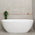 Byron Egg 63 inch Acrylic Freestanding Oval Bathtub, Matte White