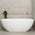 Byron Egg 71 inch Acrylic Freestanding Oval Bathtub, Gloss White