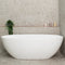 Byron Egg 71 inch Acrylic Freestanding Oval Bathtub, Gloss White
