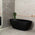 Byron Egg 67 inch Acrylic Freestanding Oval Bathtub, Matte Black