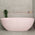 Byron Egg 67 inch Acrylic Freestanding Oval Bathtub, Matte Light Pink - SPECIAL EDITION