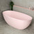 Byron Egg 67 inch Acrylic Freestanding Oval Bathtub, Matte Light Pink - SPECIAL EDITION