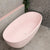 Byron Egg 67 inch Acrylic Freestanding Oval Bathtub, Matte Light Pink - SPECIAL EDITION
