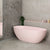 Byron Egg 67 inch Acrylic Freestanding Oval Bathtub, Matte Light Pink - SPECIAL EDITION