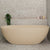 Byron Egg 67 inch Acrylic Freestanding Oval Bathtub, Matte Vanilla Beige - SPECIAL EDITION
