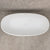 Byron Egg 67 inch Acrylic Freestanding Oval Bathtub with Overflow, Matte White