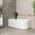 Arco 59 inch Acrylic Freestanding Left Corner Bathtub, Gloss White