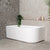 Arco 59 inch Acrylic Freestanding Left Corner Bathtub, Gloss White