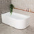 Arco 59 inch Acrylic Freestanding Left Corner Bathtub, Matte White