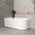 Arco 59 inch Acrylic Freestanding Left Corner Bathtub, Matte White