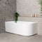 Arco 59 inch Acrylic Freestanding Left Corner Bathtub, Matte White