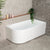 Arco 59 inch Acrylic Freestanding Right Corner Bathtub, Gloss White