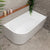 Arco 59 inch Acrylic Freestanding Right Corner Bathtub, Gloss White