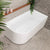 Arco 59 inch Acrylic Freestanding Right Corner Bathtub, Matte White