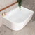 Arco Plus 55 inch Acrylic Freestanding Right Corner Bathtub, Gloss White