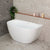 Byron Egg 47 inch Acrylic Freestanding Back to Wall Bathtub, Matte White