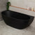 Byron Egg 67 inch Acrylic Freestanding Back to Wall Bathtub, Matte Black