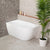 Byron Egg 47 inch Acrylic Freestanding Left Corner Bathtub, Gloss White