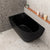 Byron Egg 47 inch Acrylic Freestanding Left Corner Bathtub, Matte Black